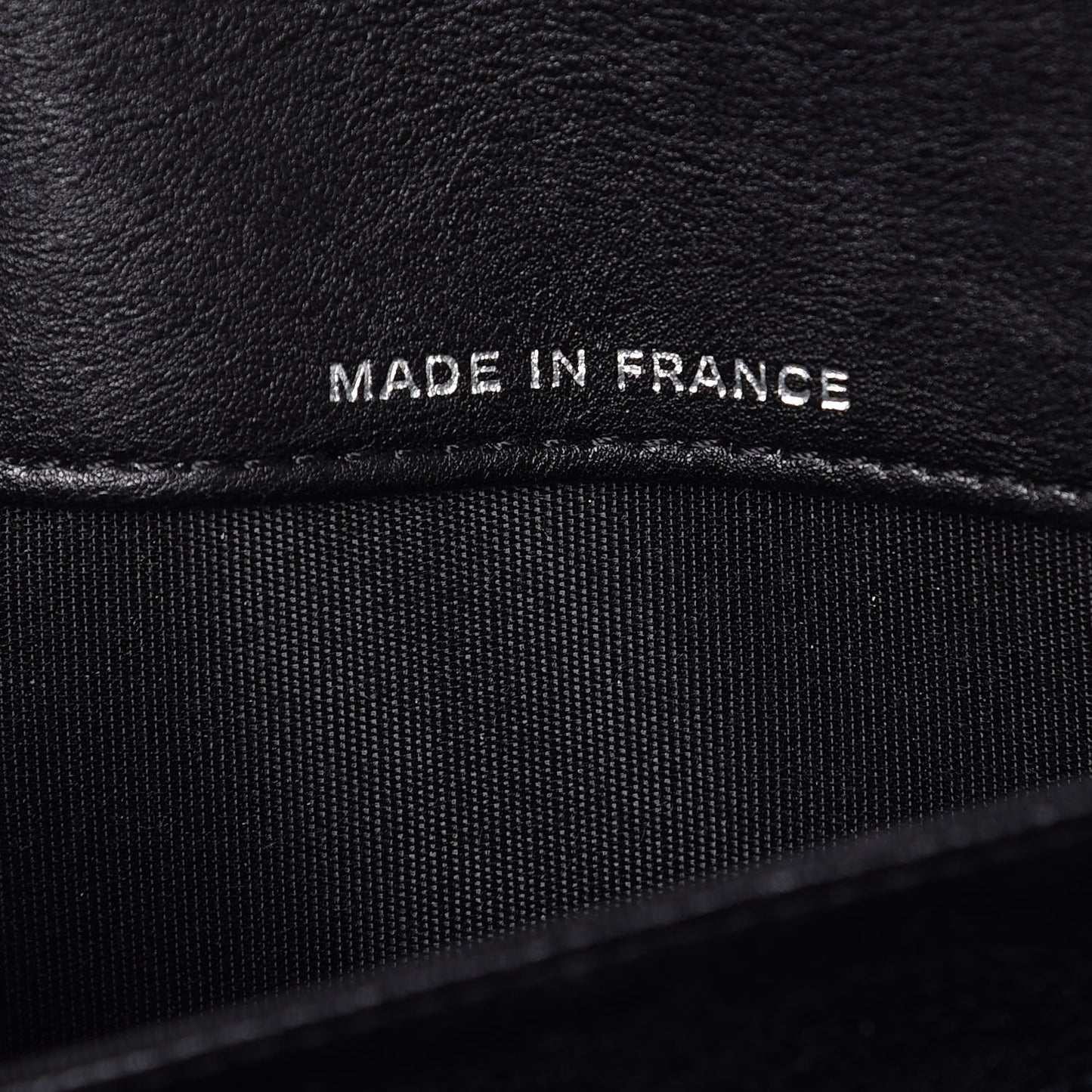 Calfskin Quilted Chain Around Boy Wallet On Removable Chain WOC Black