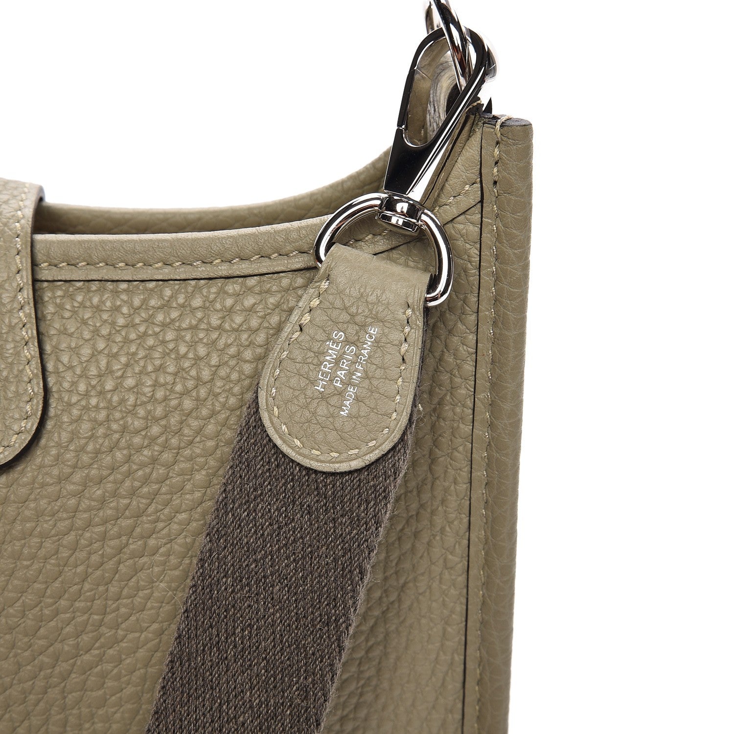 Hermes Taurillon Clemence Amazone Evelyne TPM Sauge 7 of 9