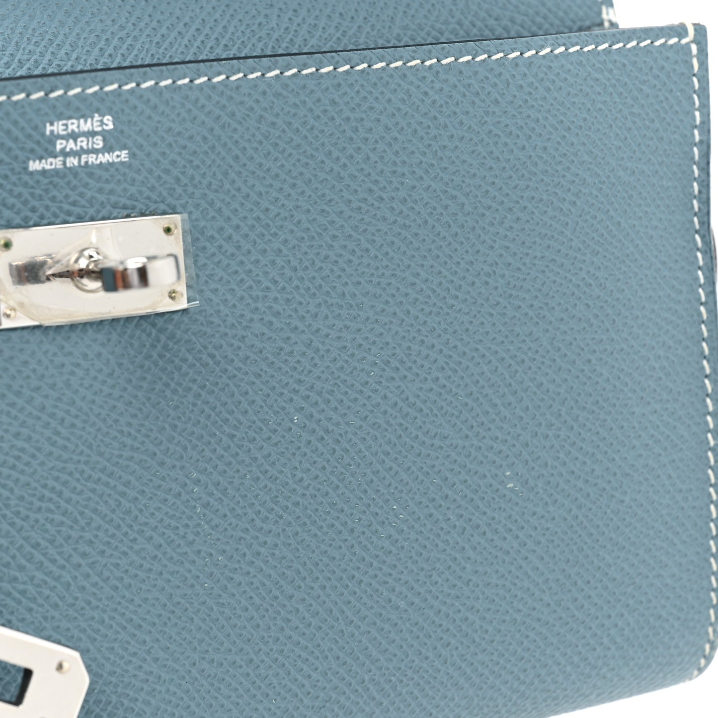 Epsom Kelly Longue Wallet Blue Jean