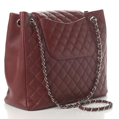 Chanel Caviar Quilted Flap Tote Red 3 of 10
