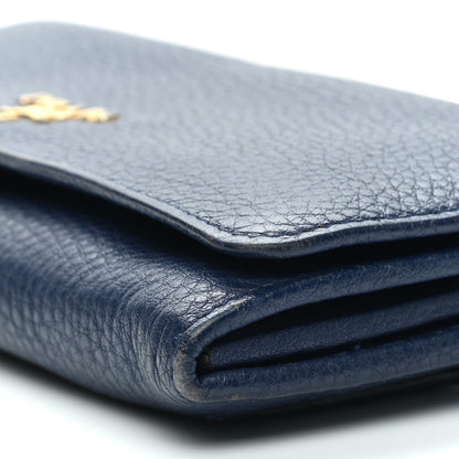Prada Vitello Phenix Continental Flap Wallet Baltico 11 of 15