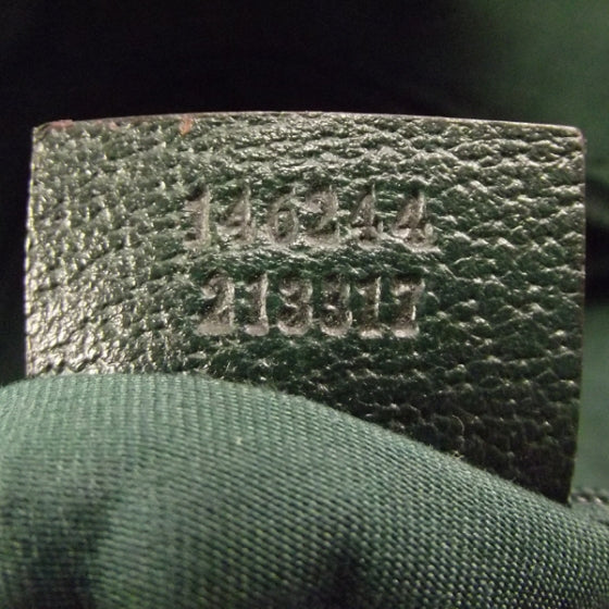 Gucci Monogram Abbey Shoulder Bag Green 9 of 12