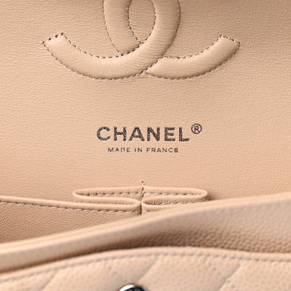 Chanel Caviar Quilted Medium Double Flap Beige 6 of 9