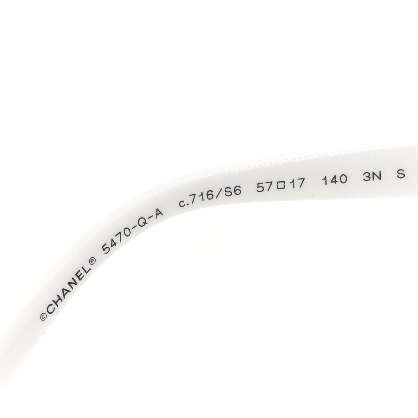 Acetate Chain Sunglasses 5470-Q-A White