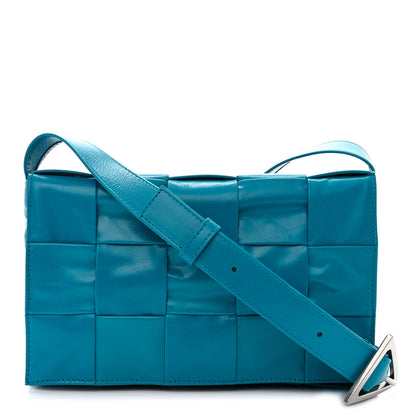Bottega Veneta Paper Calfskin Maxi Intreccio Cassette Crossbody Bag Blaster 1 of 10