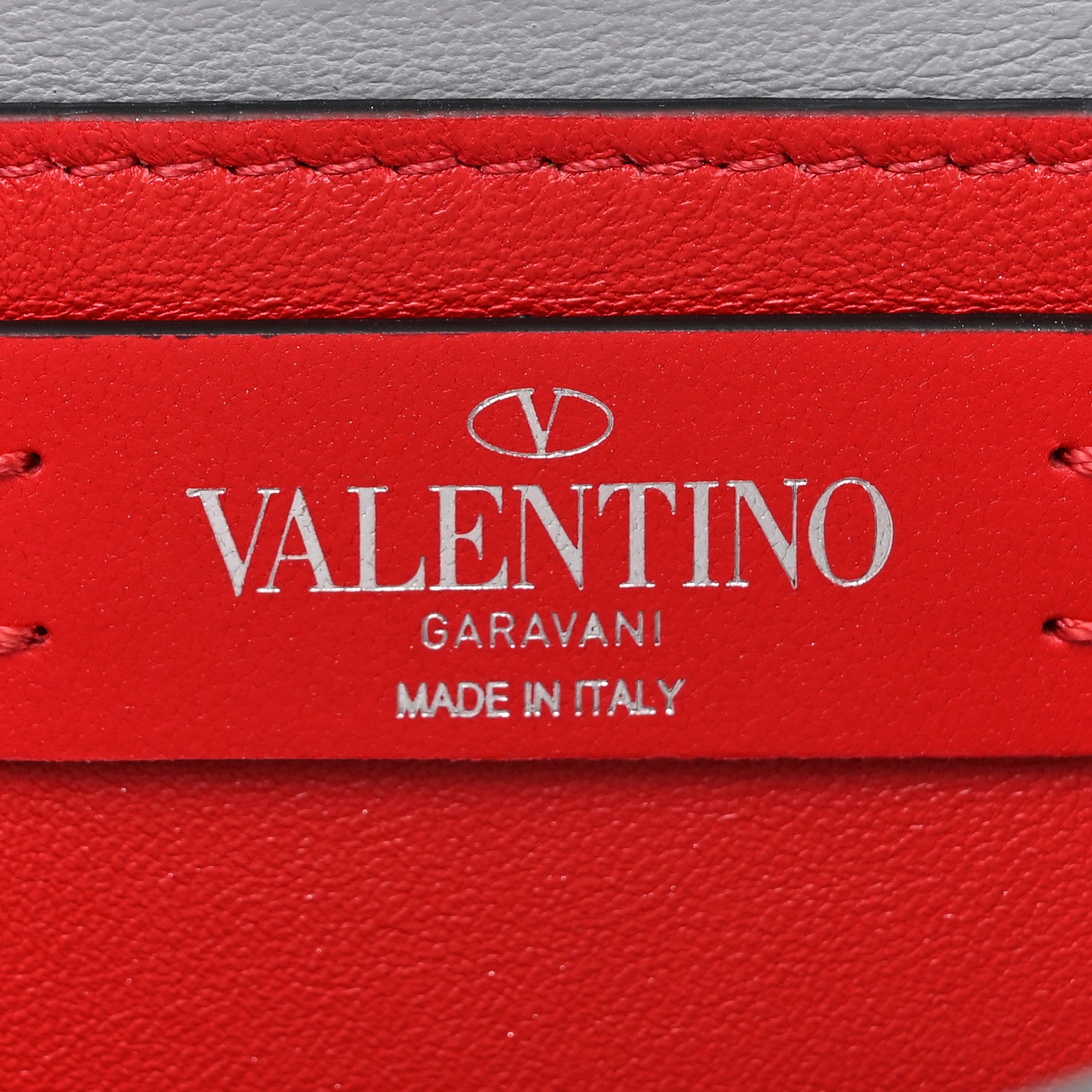 Valentino Garavani Nappa Beaded Embellished Carry Secrets Clutch Silver 6 of 11