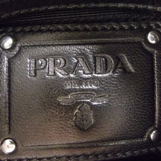 Prada Nappa Ruffle Resin Chainlink Bag Black 8 of 10
