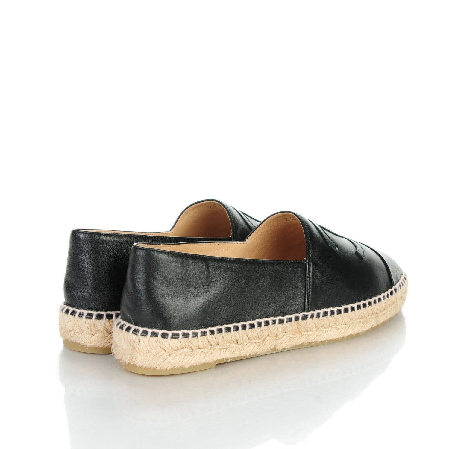 Chanel Lambskin CC Espadrilles 41 Black 3 of 9