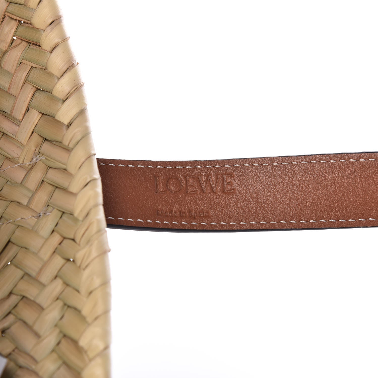 Loewe Raffia Basket Tote Bag Natural Tan 7 of 11