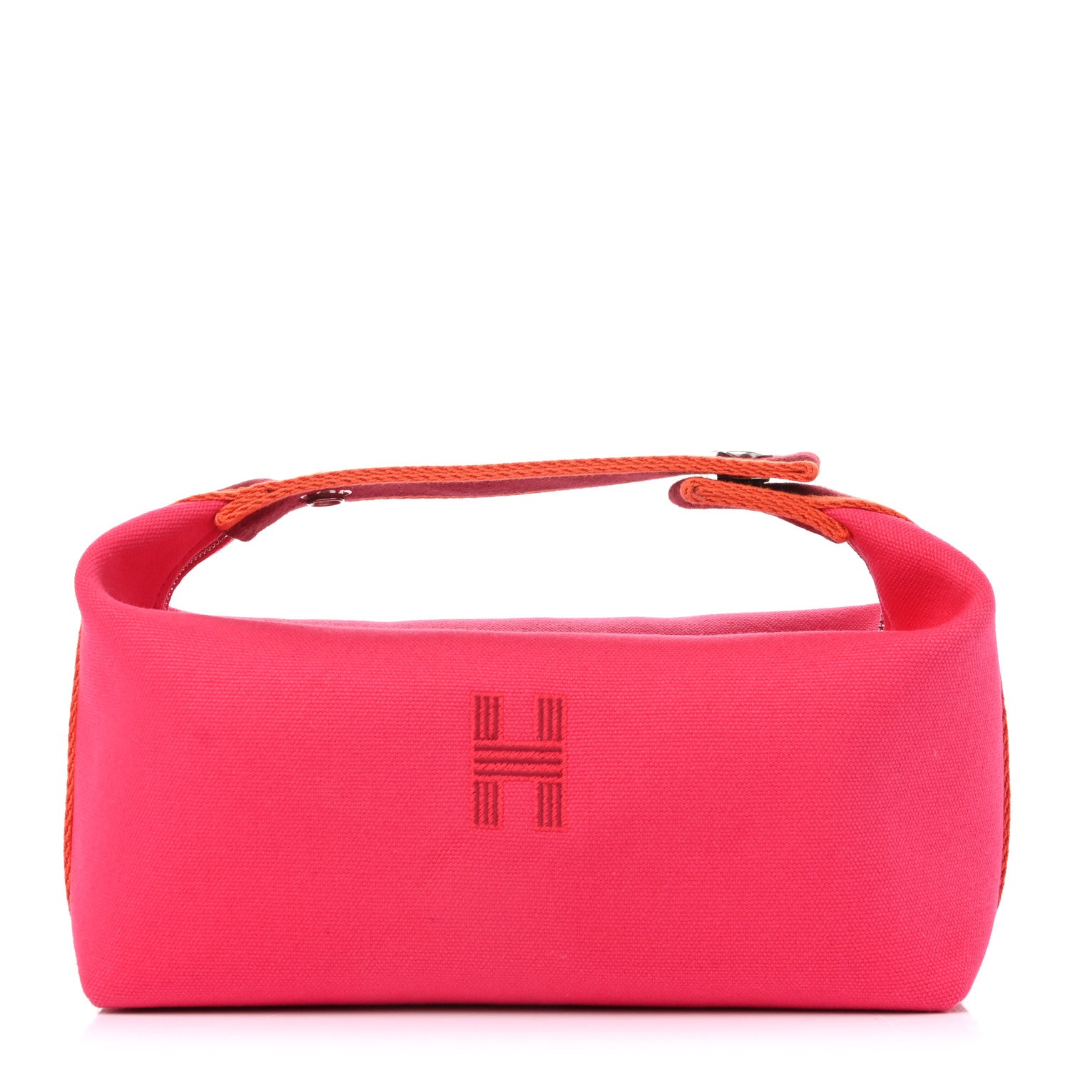 Hermes Canvas Small Bride-A-Brac Pouch Hibiscus 1 of 8