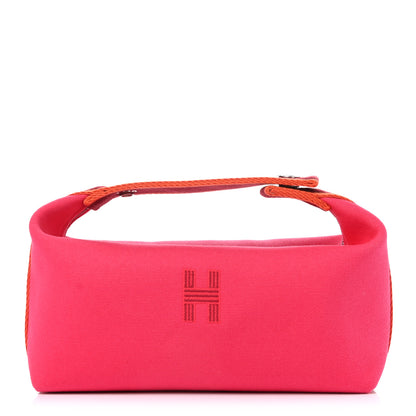 Hermes Canvas Small Bride-A-Brac Pouch Hibiscus 1 of 8
