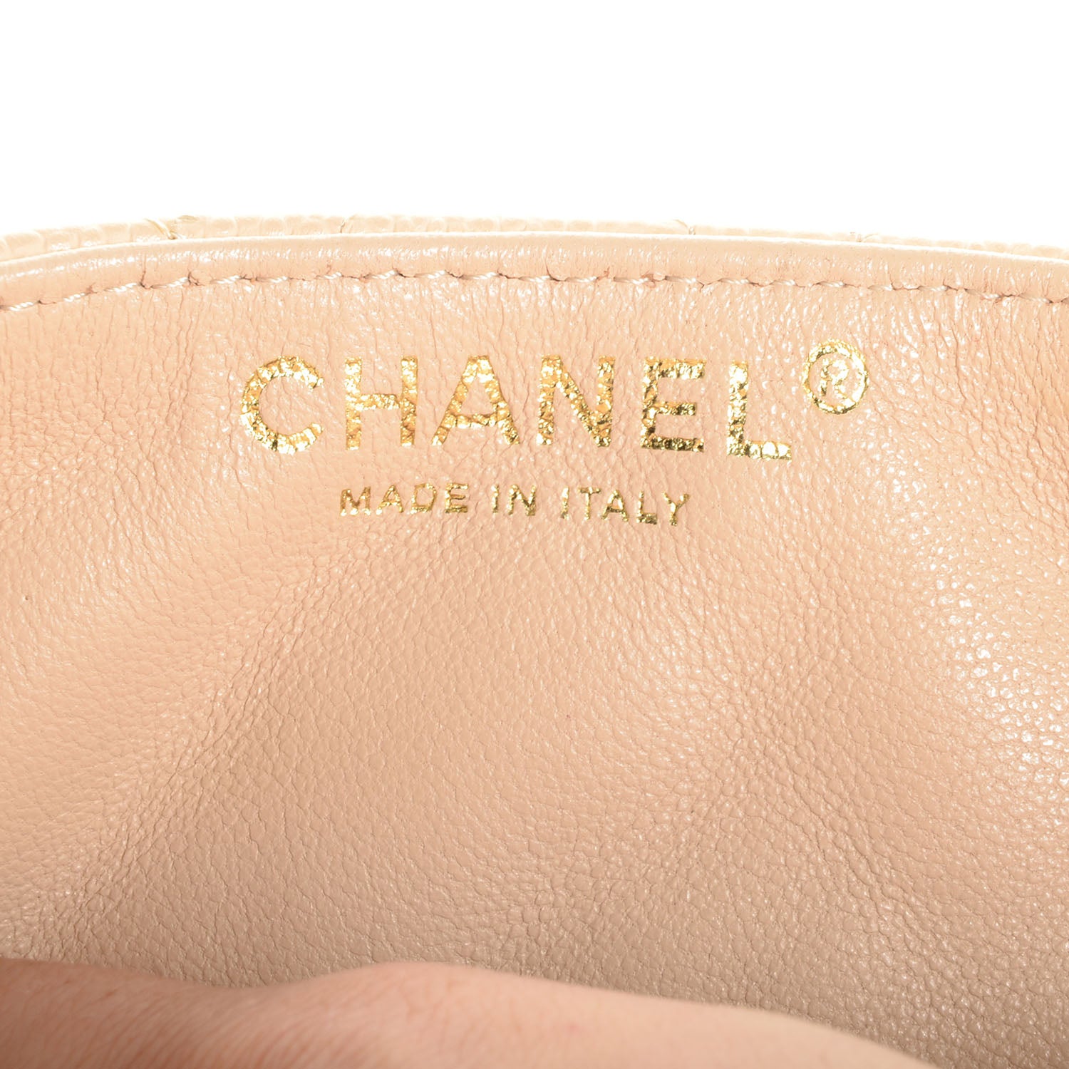 Chanel Caviar East West Flap Beige 8 of 10