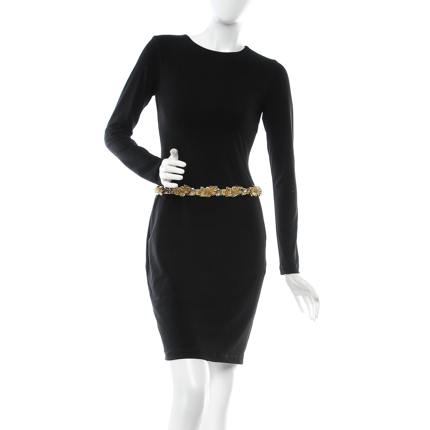 Metallic Lambskin CC Belt 75 30 Gold