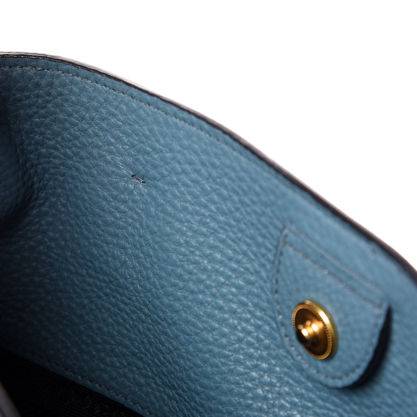 Vitello Daino Shopping Tote Marine