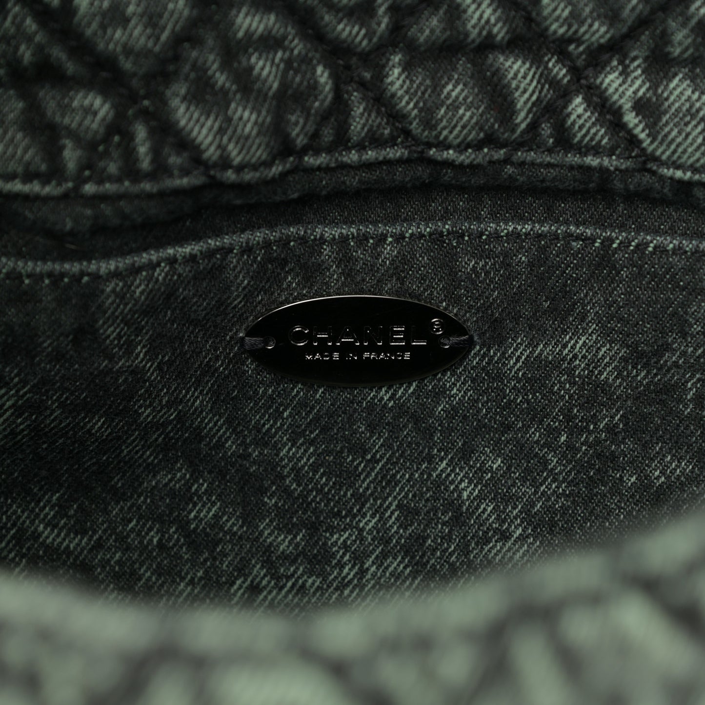 Denim Quilted Denimpression Flap Green Black