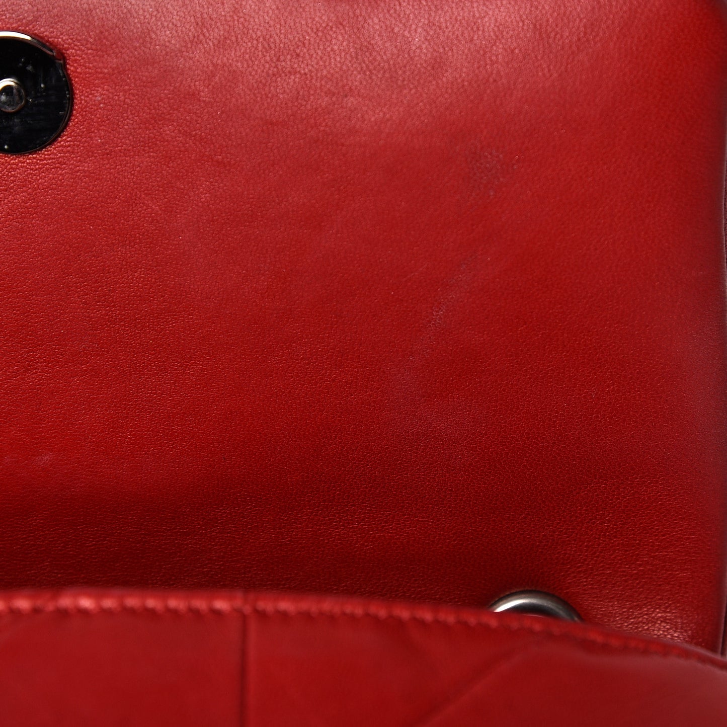 Lambskin Patchwork Monogram Small Jamie Red