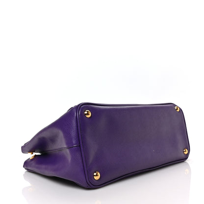 Prada Saffiano Medium Galleria Double Zip Tote Viola 4 of 8
