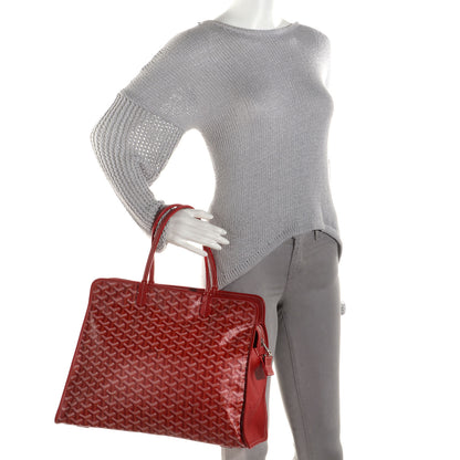 Goyard Goyardine Sac Hardy Pet Carrier PM Red 2 of 9