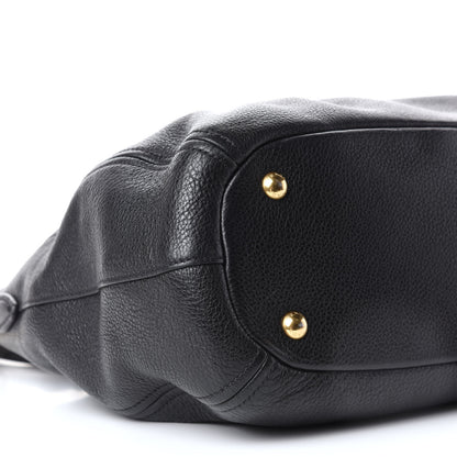 Prada Vitello Daino Tote Black 7 of 8