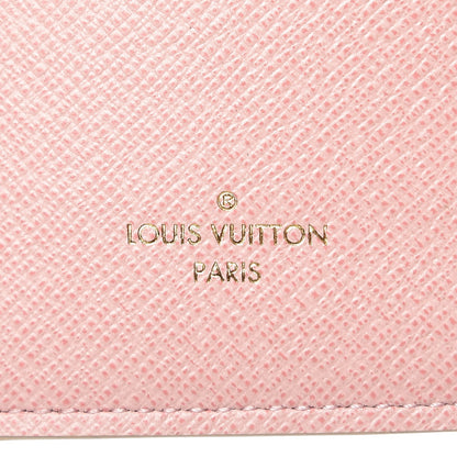 Louis Vuitton Damier Azur Victorine Wallet Rose Ballerine 6 of 7