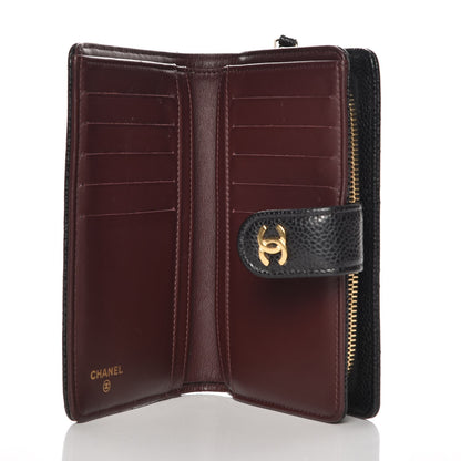 Chanel Caviar Quilted Zipped Pocket Wallet Black 5 of 9