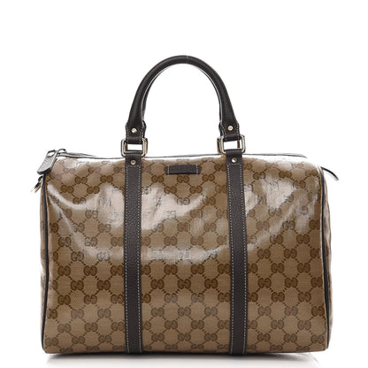 Gucci Crystal Monogram Medium Joy Boston Dark Brown 1 of 8