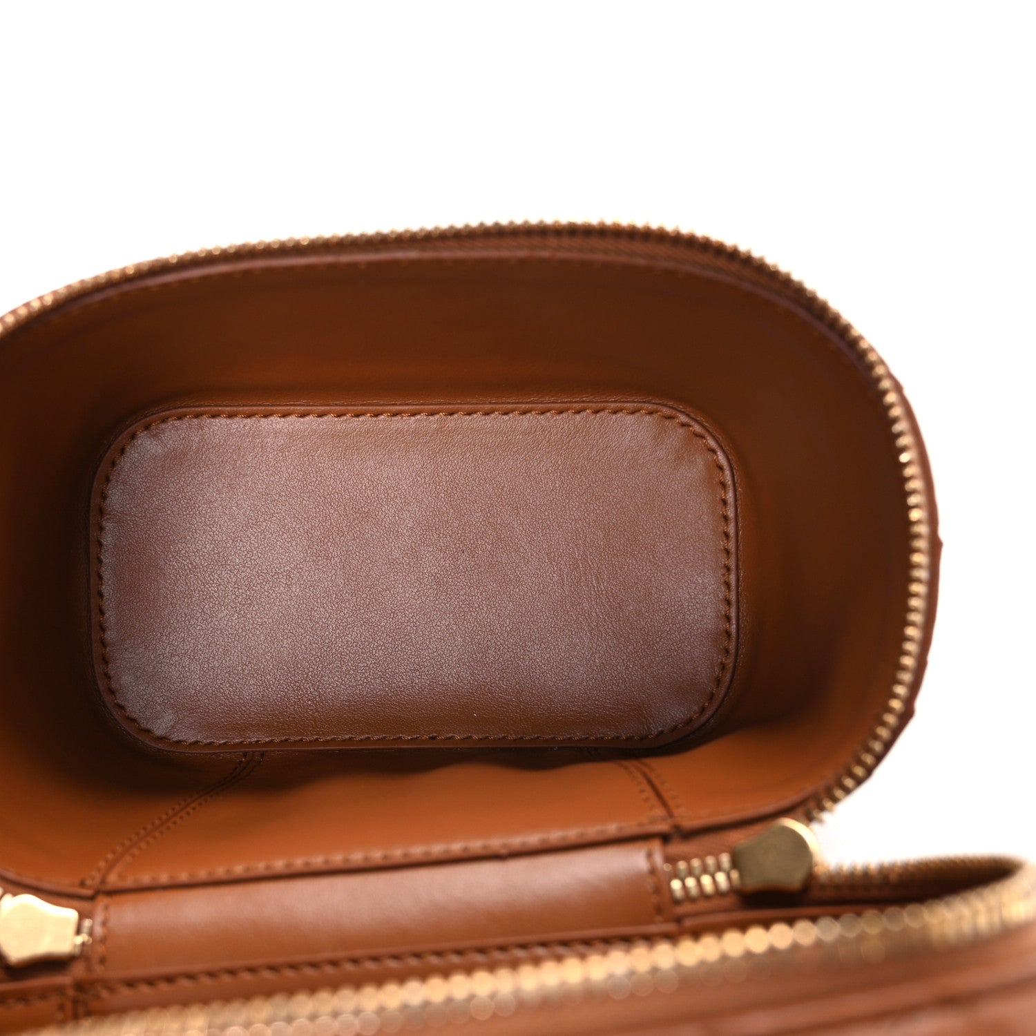 Bottega Veneta Nappa Intrecciato Small Vanity Case Wood 1790624