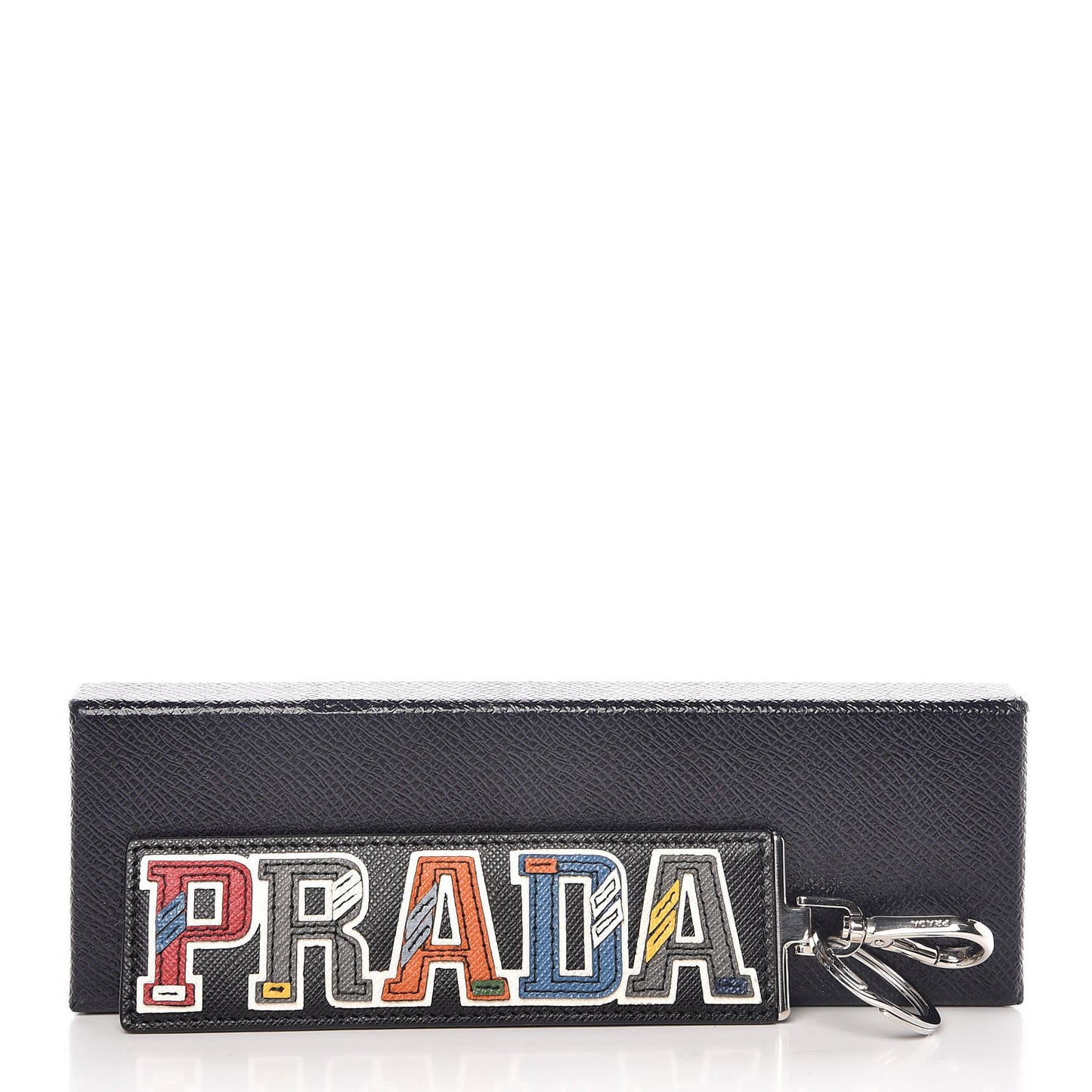 Saffiano Logo Trick Key Ring