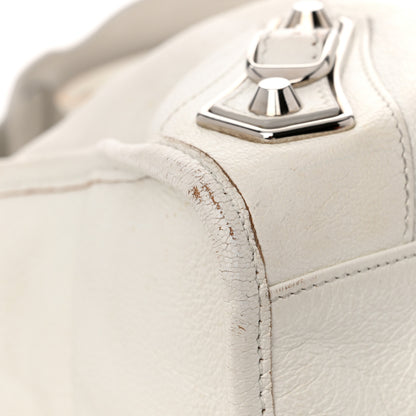 Balenciaga Chevre Silver Metallic Edge Hardware City White 12 of 18