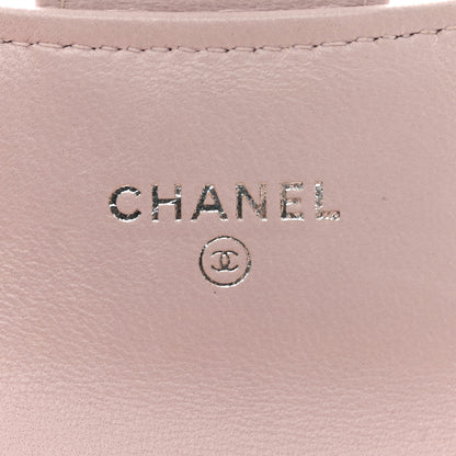Chanel Lambskin Quilted Flap Card Holder Light Pink 6 of 11