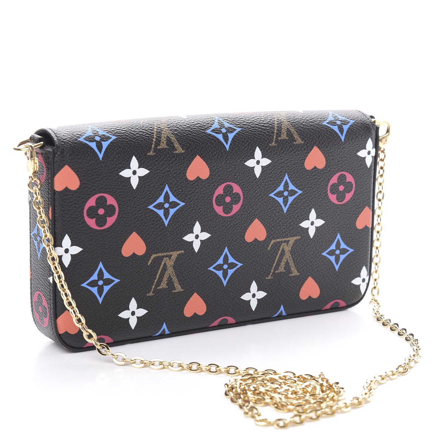 Game On Felicie Chain Wallet Black