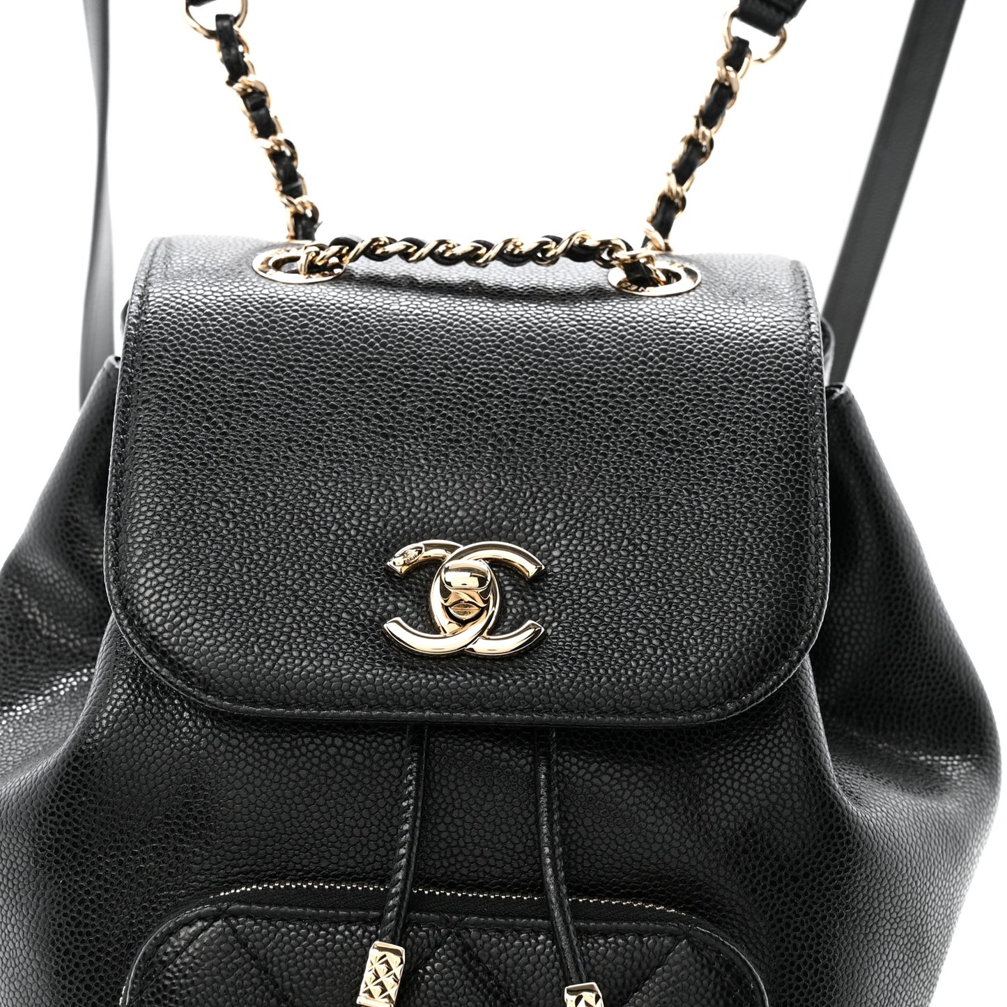 Caviar Quilted Mini Business Affinity Backpack Black