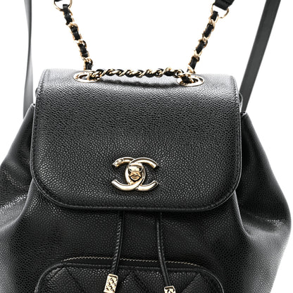 Chanel Caviar Quilted Mini Business Affinity Backpack Black 8 of 11