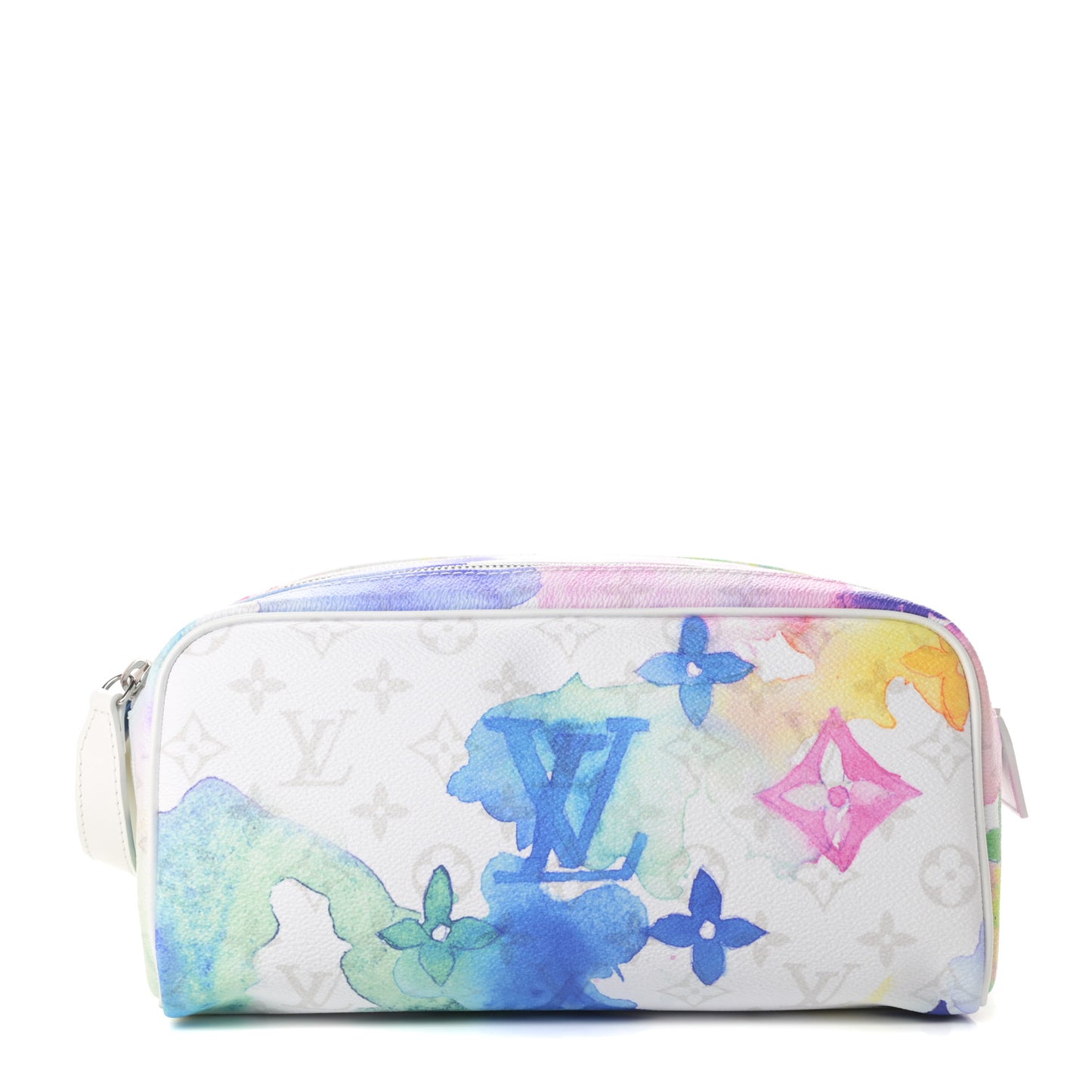 Monogram Watercolor Dopp Kit Toilet Pouch Multicolor