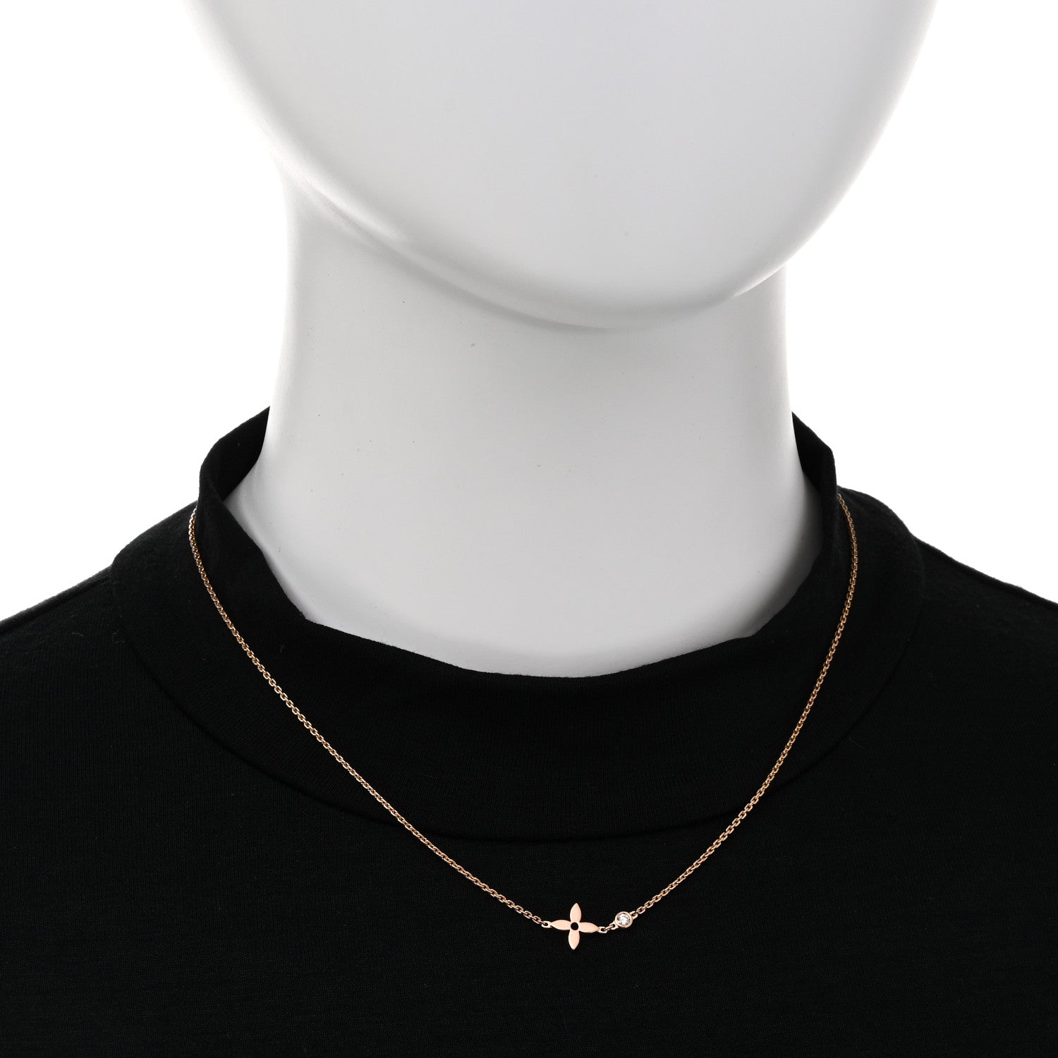 Louis Vuitton 18K Pink Gold Diamond Idylle Blossom Pendant Necklace 2 of 6