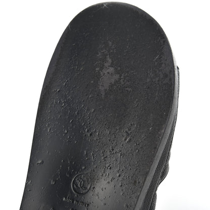 Chanel Grained Calfskin Velcro Dad Sandals 38 Black 16 of 23