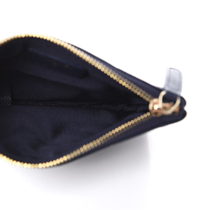 Chanel Caviar Quilted Small Cosmetic Case Navy Blue 5 of 8