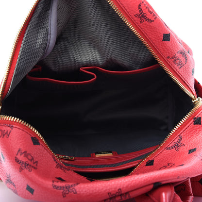 MCM Visetos Side Stud Small Stark Backpack Corail 4 of 7