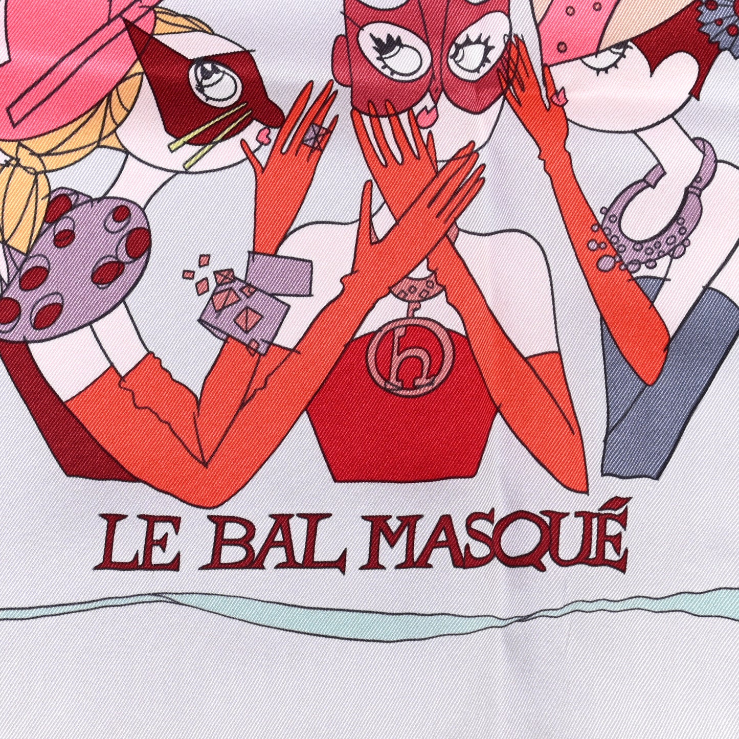 Silk Le Bal Masque Scarf 70
