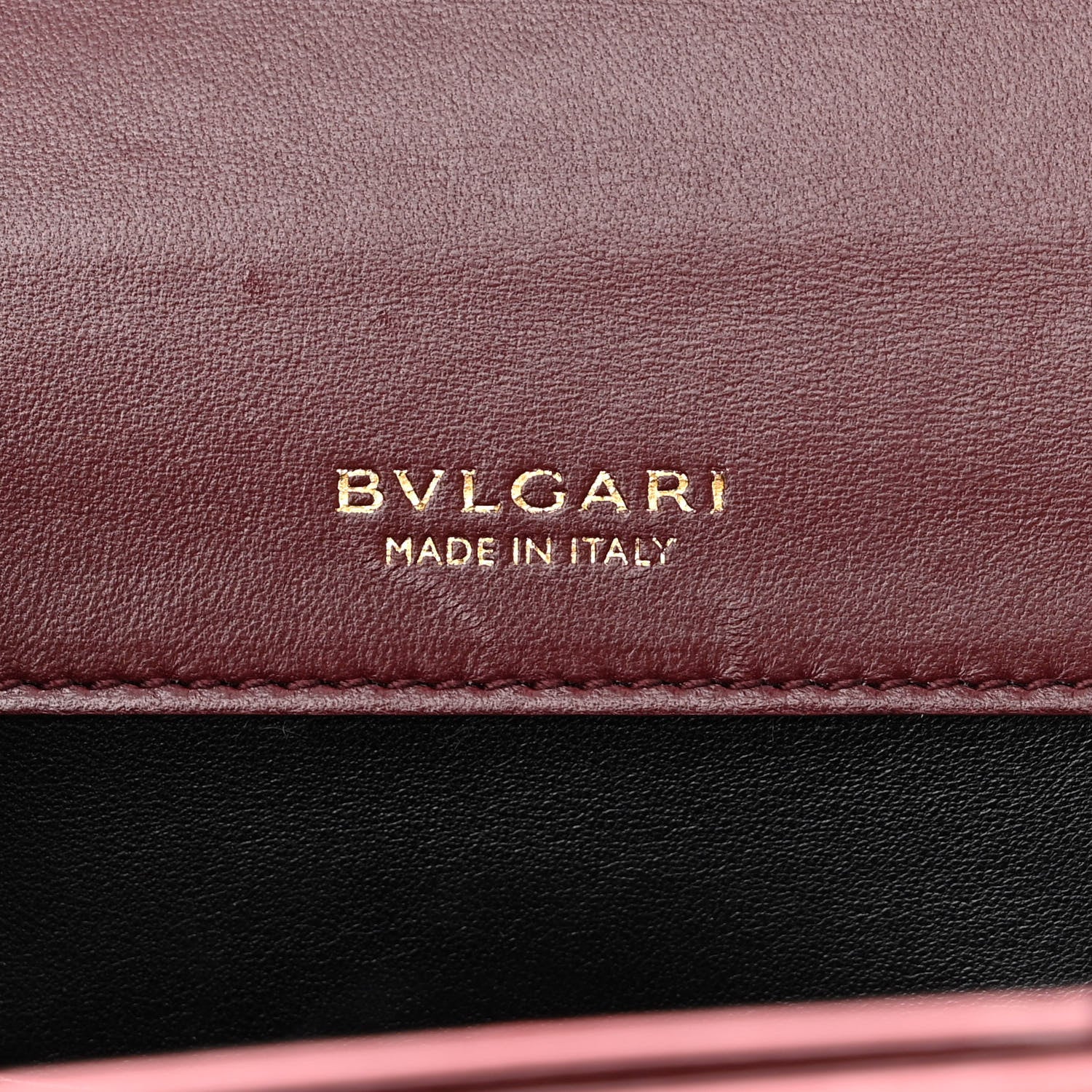 Bulgari Nappa Monochrome Serpenti Forever Maxi Chain Crossbody Bag Dark Red 6 of 9