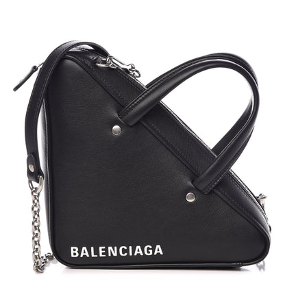 Balenciaga Calfskin XS Triangle Chain Duffle Black 1 of 7