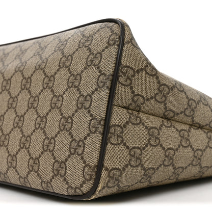 Gucci GG Supreme Monogram Medium Zippered Tote Dark Brown 9 of 9