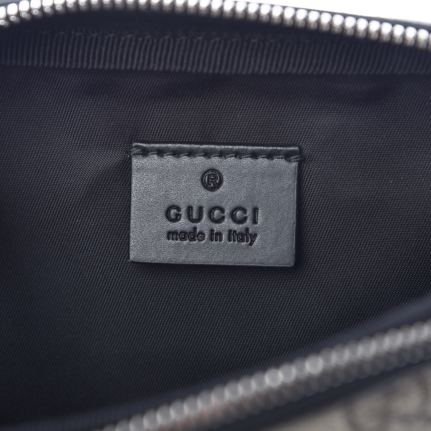 Gucci GG Supreme Monogram Web Belt Bag Black 8 of 10