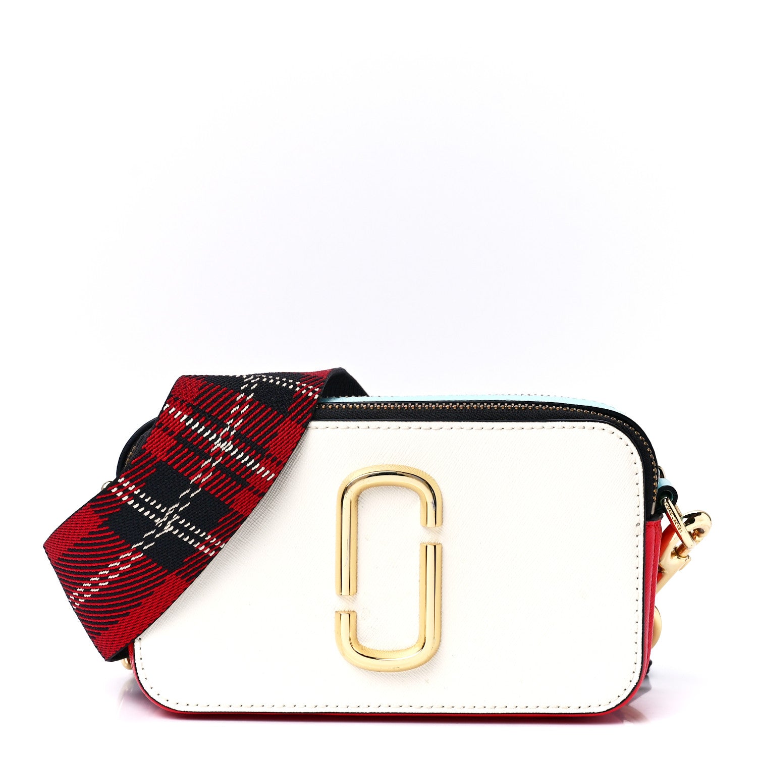 Marc Jacobs Saffiano Small Snapshot Camera Bag Porcelain Multi 1 of 13
