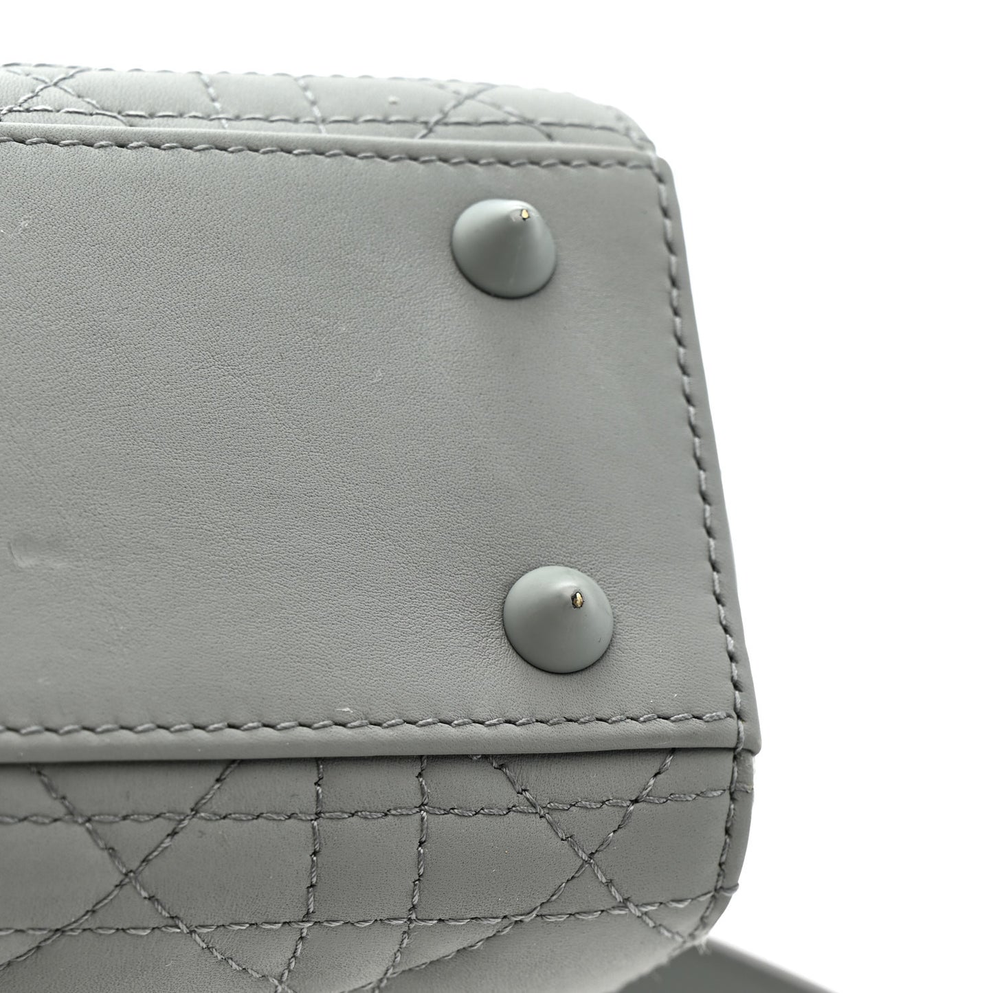 Ultra Matte Calfskin Cannage Small My ABCDior Lady Dior Gray