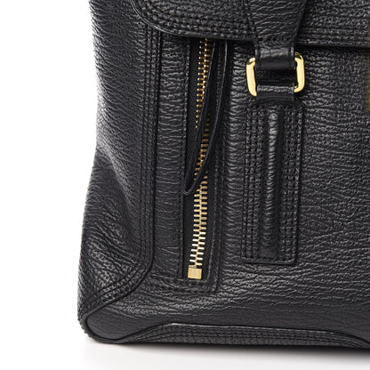 3.1 Phillip Lim 3.1 Textured Calfskin Medium Pashli Satchel Black 15 of 15