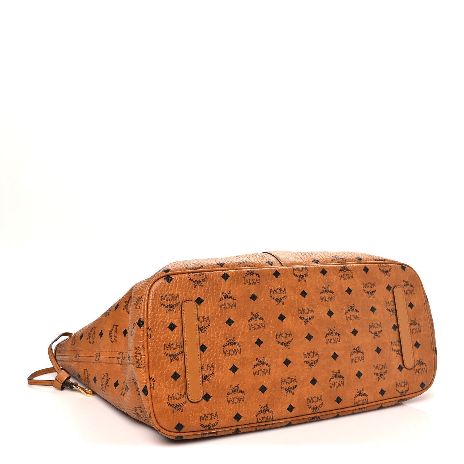 MCM Visetos Large Liz Reversible Shopper Tote Cognac 1876535