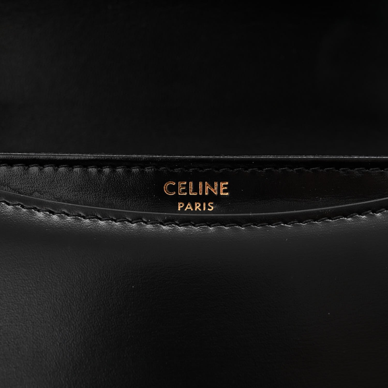 Celine Shiny Calfskin Triomphe Mini Besace Clea Black 7 of 10