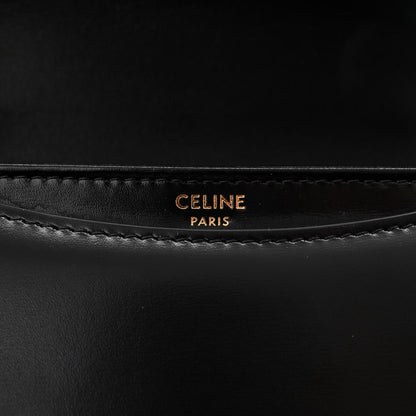 Celine Shiny Calfskin Triomphe Mini Besace Clea Black 7 of 10