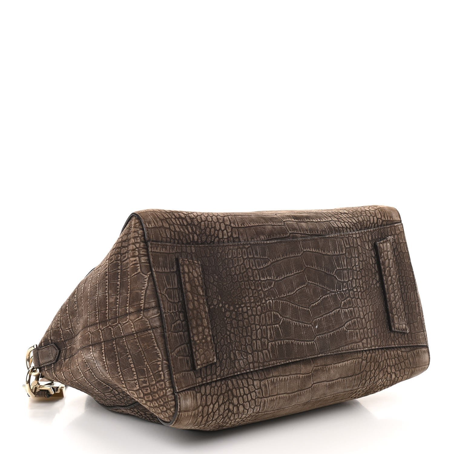 Givenchy Nubuck Crocodile Embossed Medium Antigona Brown 4 of 11